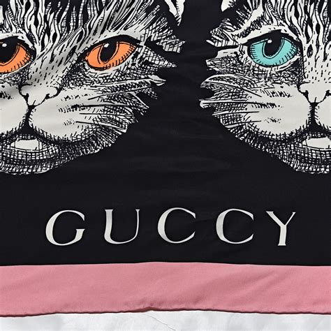 gucci cat scarf|gucci shirt with cat.